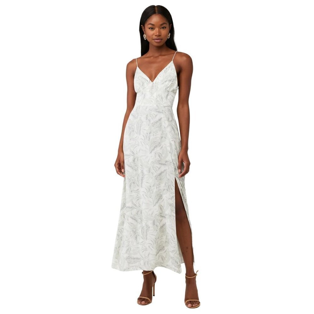 MinkPink Providence Midi Dress in White Small Womens Cocktail Slip Satin